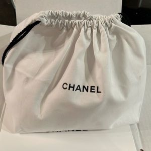 Chanel cotton cosmetics bag